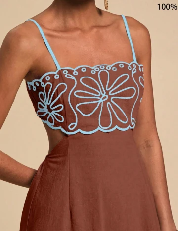 Rochie lunga SHEIN, maro
