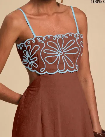 Rochie lunga SHEIN, maro