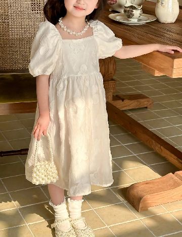 Rochie Shein Kids, ecru