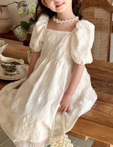 Rochie Shein Kids, ecru