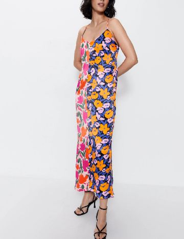 Rochie lunga WAREHOUSE, floral print