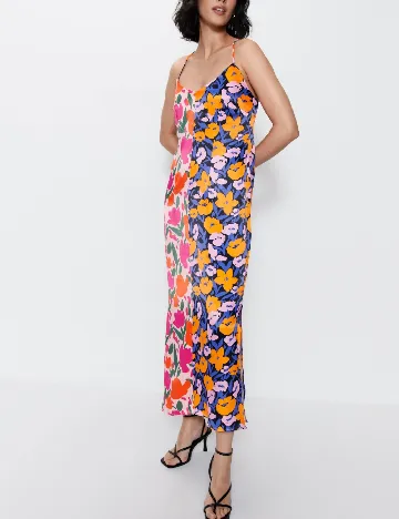 Rochie lunga WAREHOUSE, floral print