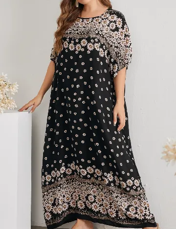 Rochie lunga Emery Rose Curve, negru