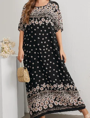 Rochie lunga Emery Rose Curve, negru