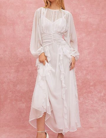 Rochie lunga SHEIN, alb