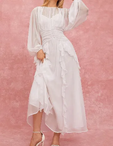 Rochie lunga SHEIN, alb