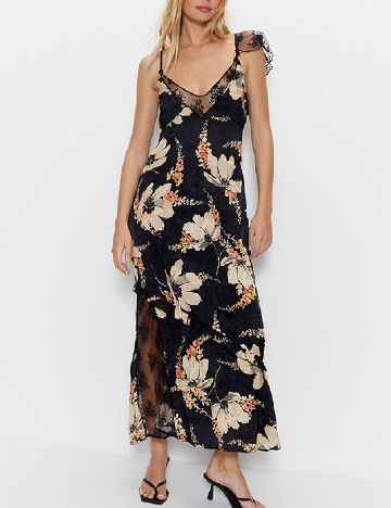 Rochie medie WAREHOUSE, floral print