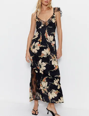 Rochie medie WAREHOUSE, floral print