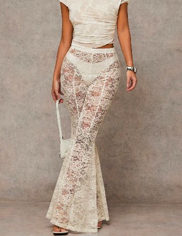 Pantaloni SHEIN, crem
