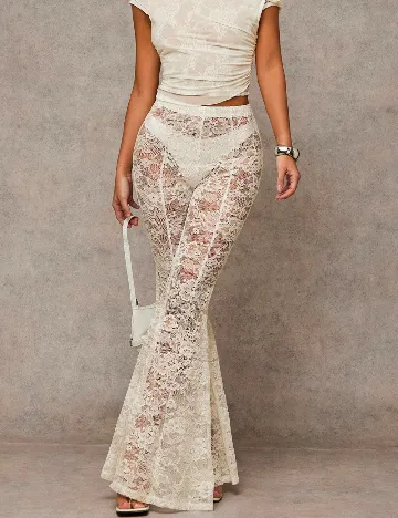 Pantaloni SHEIN, crem