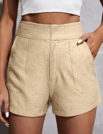 Pantaloni scurti SHEIN, crem