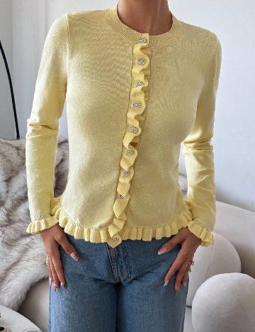 Cardigan SHEIN, galben
