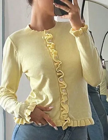 Cardigan SHEIN, galben