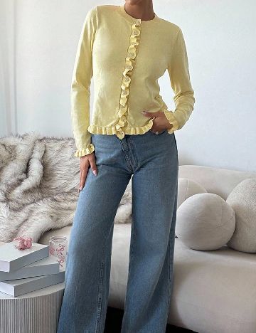 Cardigan SHEIN, galben