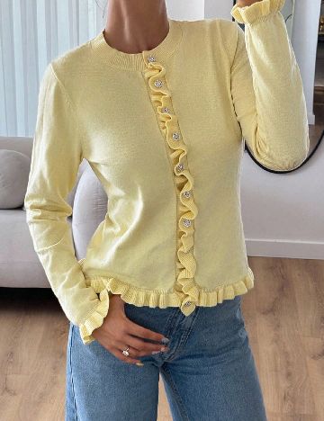 Cardigan SHEIN, galben
