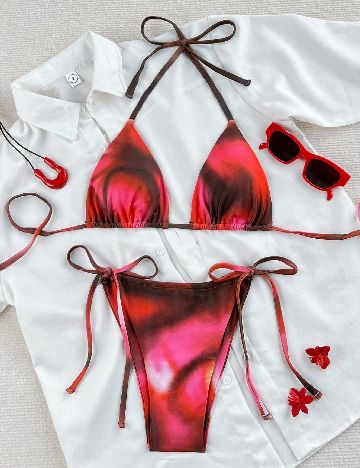 Costum de baie SHEIN, mix culori