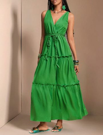 Rochie lunga SHEIN, verde