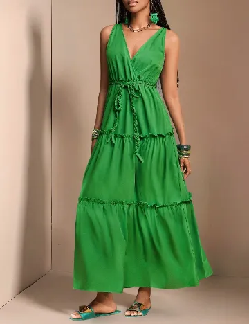 Rochie lunga SHEIN, verde