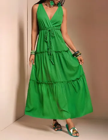 Rochie lunga SHEIN, verde