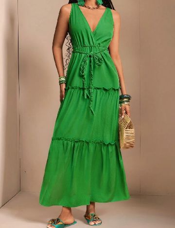 Rochie lunga SHEIN, verde