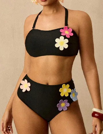 Costum de baie SHEIN CURVE, negru