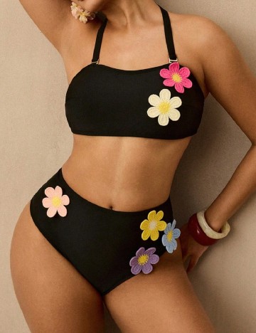 Costum de baie SHEIN CURVE, negru