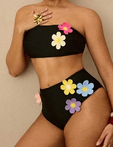 Costum de baie SHEIN CURVE, negru