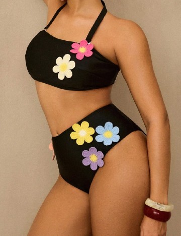 Costum de baie SHEIN CURVE, negru