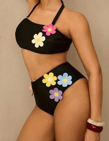 Costum de baie SHEIN CURVE, negru