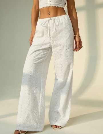 Pantaloni SHEIN, alb