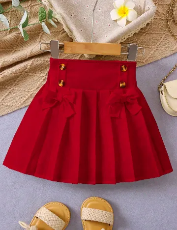 Fusta Shein Kids, rosu