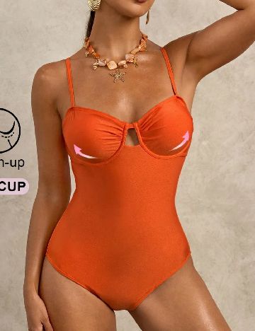 Costum de baie SHEIN, portocaliu