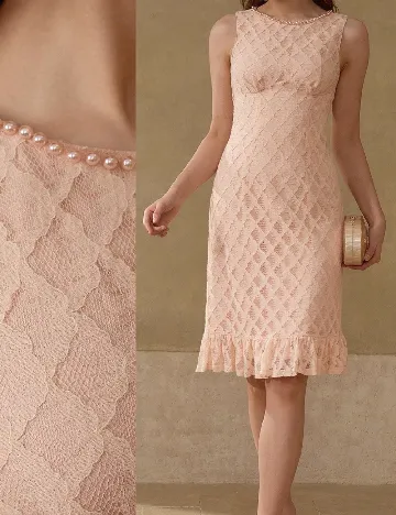 Rochie scurta MOTF, roz pal