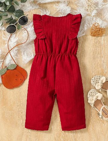 Salopeta Shein Kids, rosu