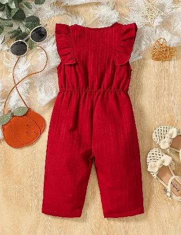 Salopeta Shein Kids, rosu