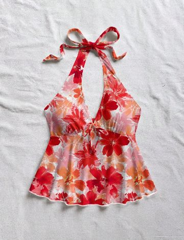 Top SHEIN, floral print