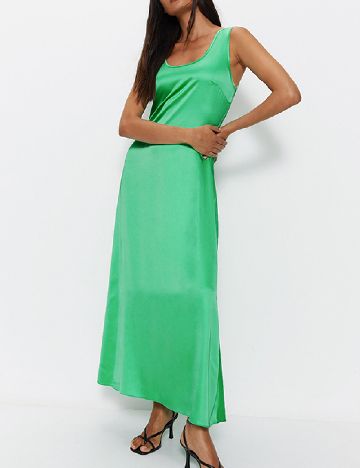 Rochie lunga WAREHOUSE, verde