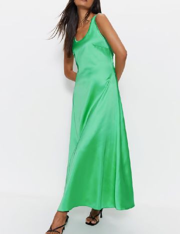 Rochie lunga WAREHOUSE, verde