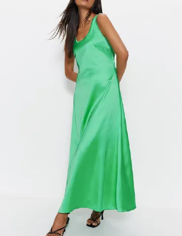 Rochie lunga WAREHOUSE, verde