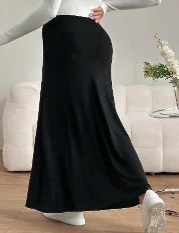 Fusta SHEIN Maternity, negru