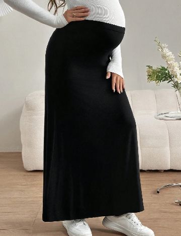 Fusta SHEIN Maternity, negru