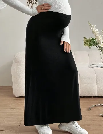 Fusta SHEIN Maternity, negru
