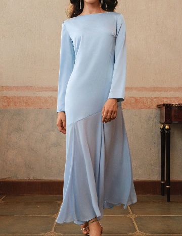 Rochie lunga Anewsta, albastru