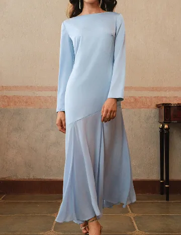 Rochie lunga Anewsta, albastru