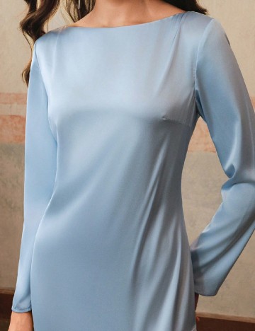 Rochie lunga Anewsta, albastru