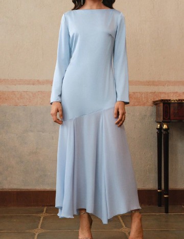 Rochie lunga Anewsta, albastru