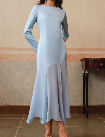 Rochie lunga Anewsta, albastru