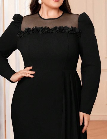 Rochie lunga SHEIN CURVE, negru