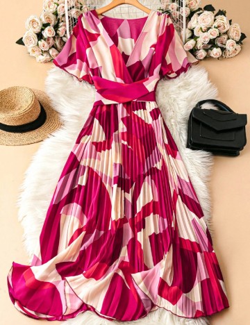 Rochie lunga SHEIN CURVE, mix culori