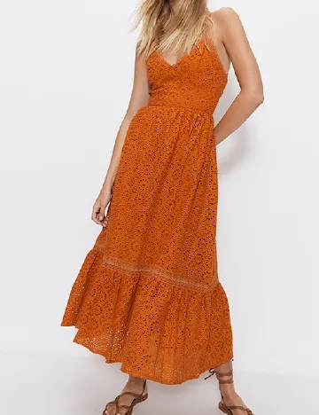 Rochie lunga WAREHOUSE, portocaliu